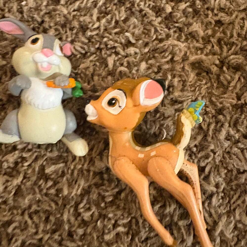 Vintage Disney Bambi, Thumper, Flower, Owl PVC Figures - Picture 4 of 5